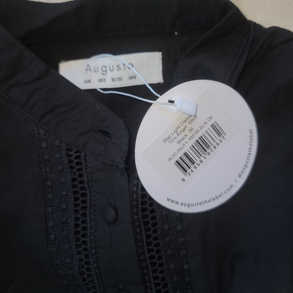 New Auguste Starlight Dancer Angel Black Blouse XS - Picture 13 of 16